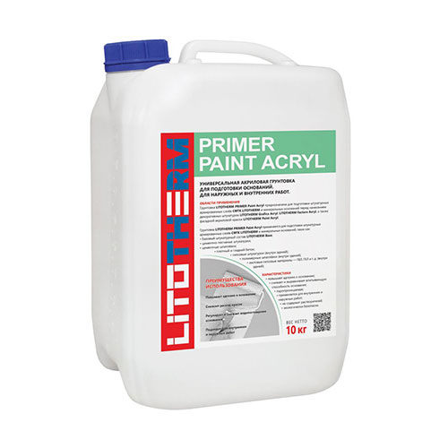 Грунтовка Litokol Litotherm Primer Paint Acryl , прозрачный, 10 кг