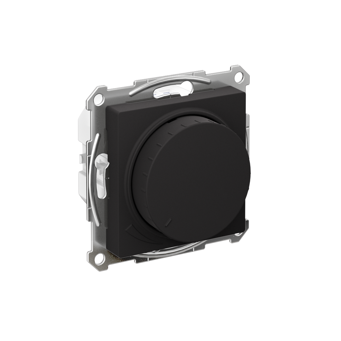 Systeme Electric AtlasDesign Карбон Светорегулятор (диммер) повор-нажим, LED, RC, 400Вт, мех.