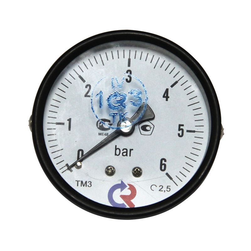 Манометр аксиальный РОСМА 6 бар (кгс/см2), d=63мм, G1/4, ТМ-310Т