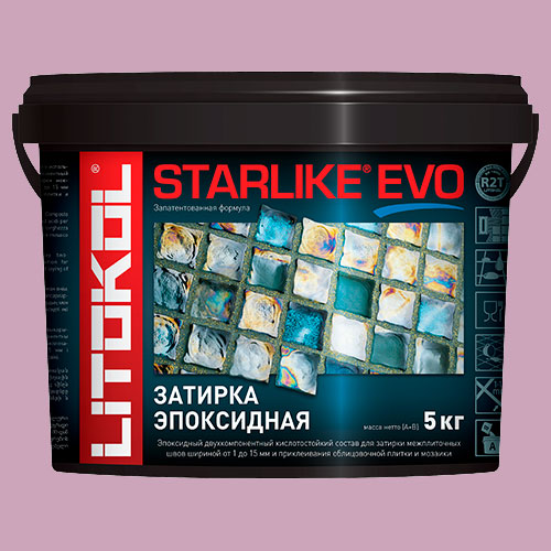 Затирка швов эпоксидная Litokol Starlike Evo S.530 Viola Ametista, 5 кг