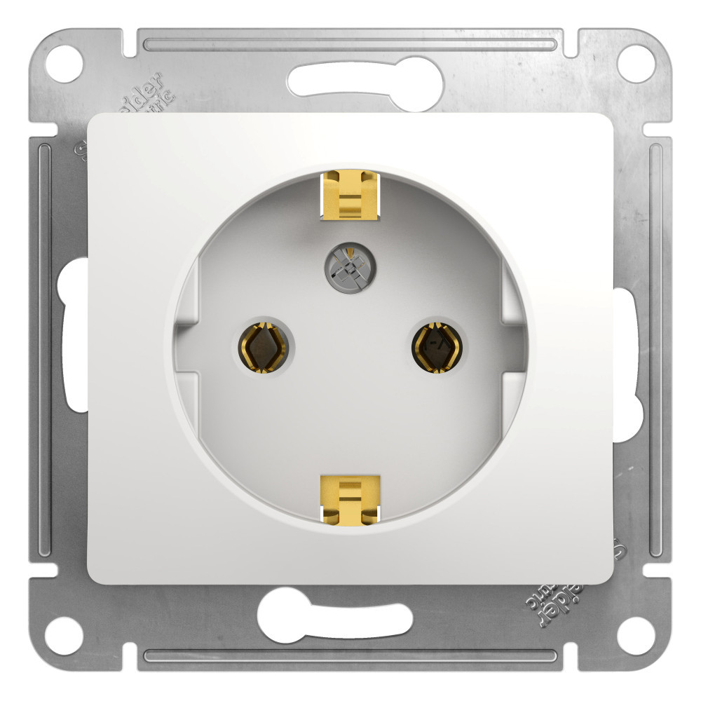 Systeme Electric Glossa Бел Розетка с/з