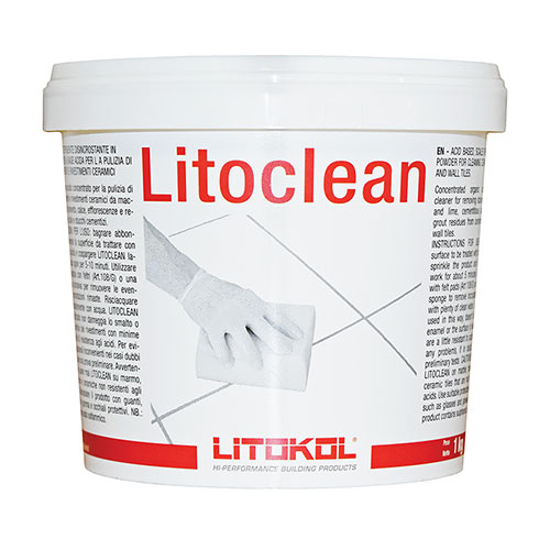 Очиститель Litokol Litoclean, белый, флакон 1 кг/ Литокол Литоклен 