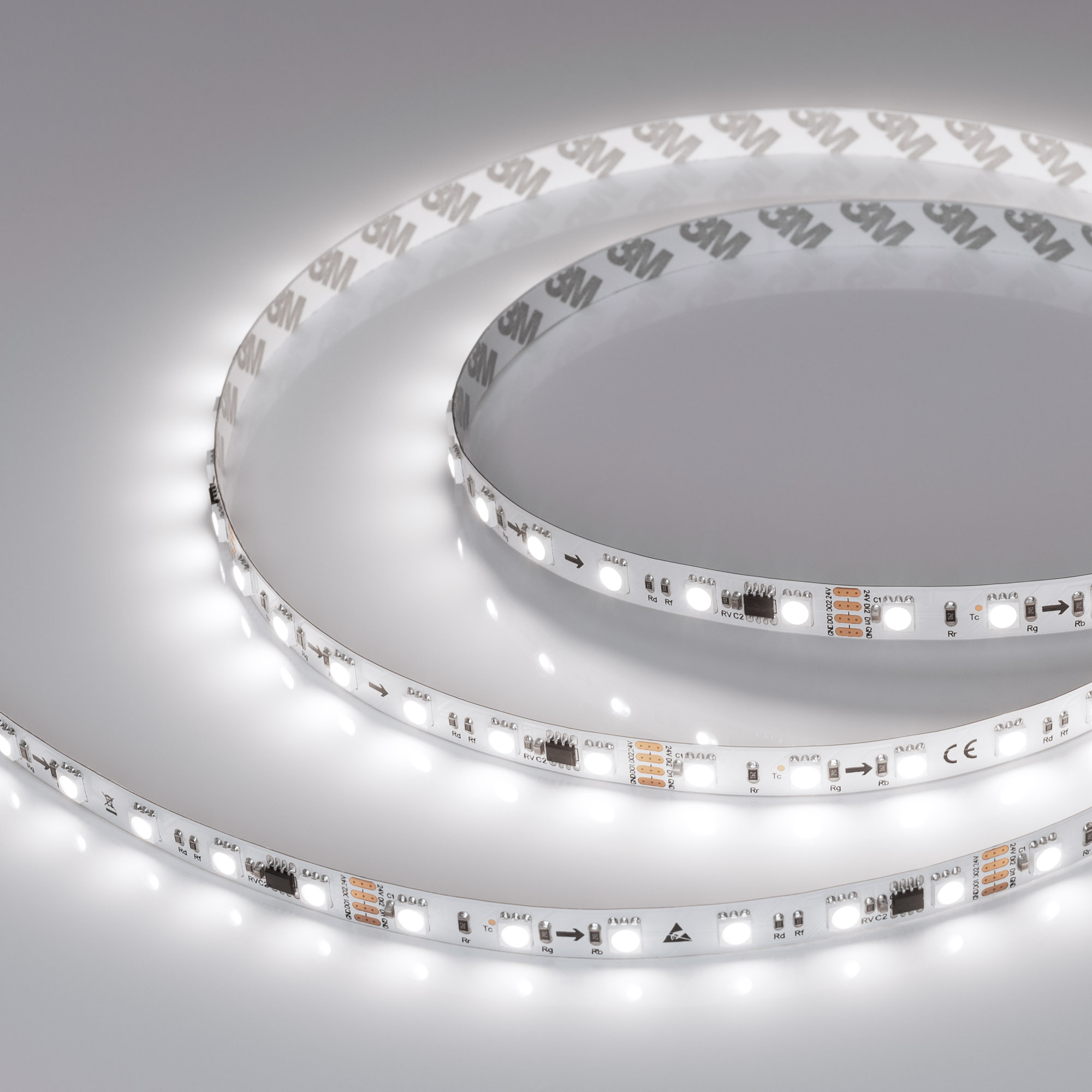 Arlight Лента SPI-B60-10mm 24V White6000-PX6-RAM (15 W/m, IP20, 5060, 5m) (бегущий огонь)