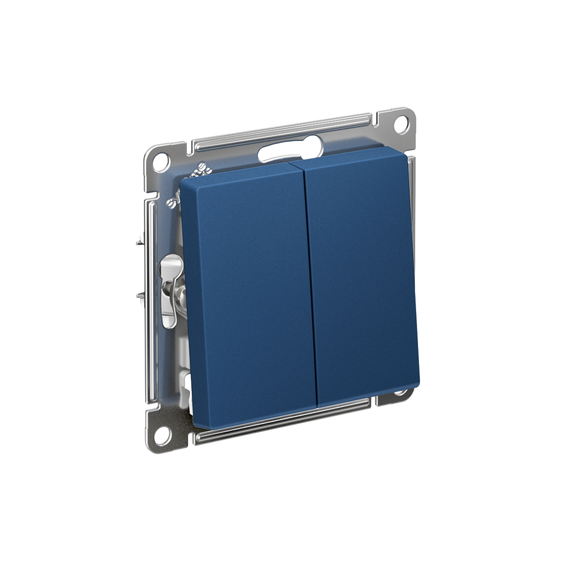 Systeme Electric AtlasDesign Аквамарин Выключатель 2-клавишный с самовозвратом, сх.2, 10А, механизм