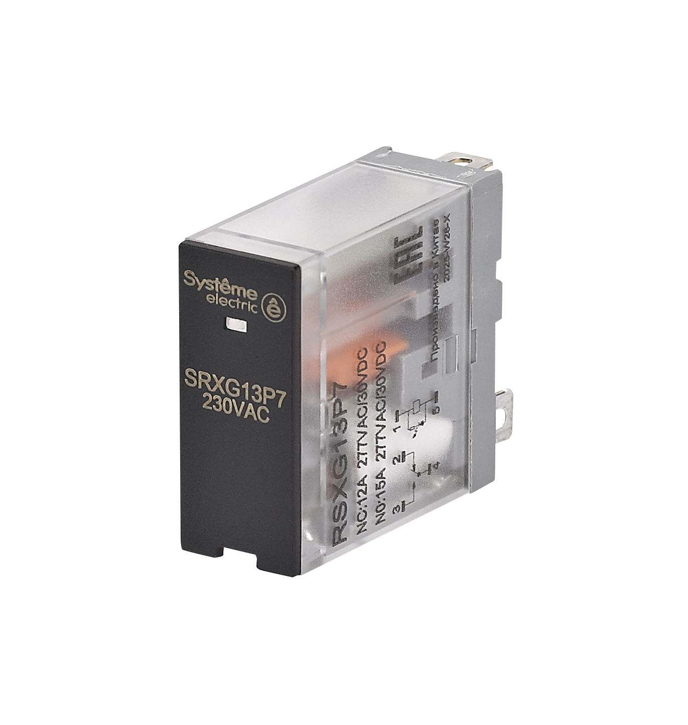 Systeme Electric Реле 12A 1CO 230VAC LED