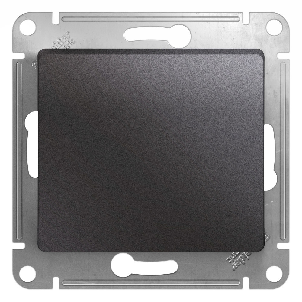 Systeme Electric Glossa Графит Кнопка нажимная, сх.1, 10AX