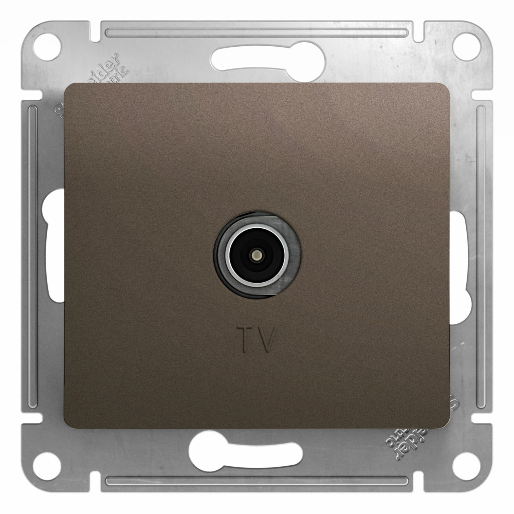 Systeme Electric Glossa Шоколад Розетка TV оконечная 1DB