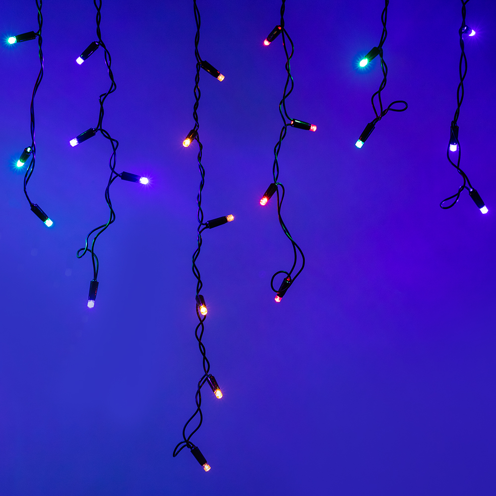 Arlight Светодиодная гирлянда ARD-EDGE-CLASSIC-2400x600-BLACK-88LED-LIVE RGB (230V, 6W) (Ardecoled, IP65)