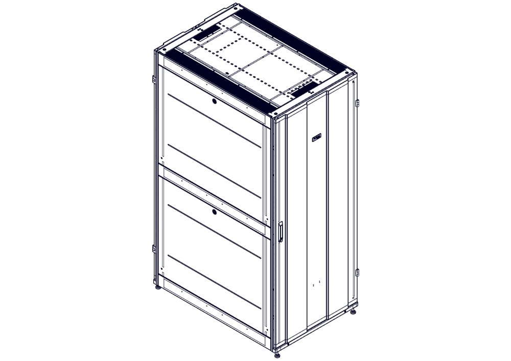 Systeme Electric Шкаф Systeme Electric, серия Uniprom, 42U-800/1200, боковые панели 4шт, черный