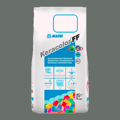 Затирка швов цементная Mapei Keracolor FF №113 Темно-серый 2кг