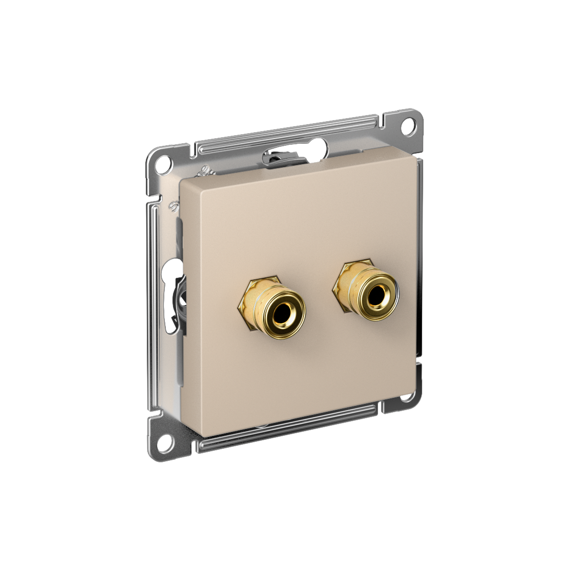 Systeme Electric AtlasDesign Песочный Аудиорозетка двойная