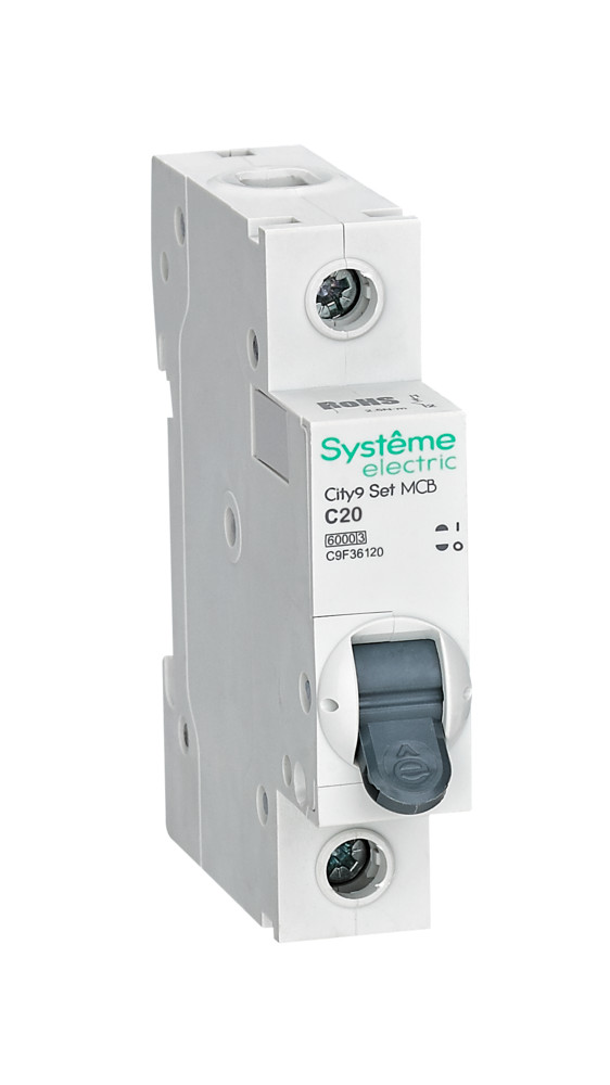 Systeme Electric City9 Set Автоматический выключатель (АВ) С 20А 1P 6kA 230В