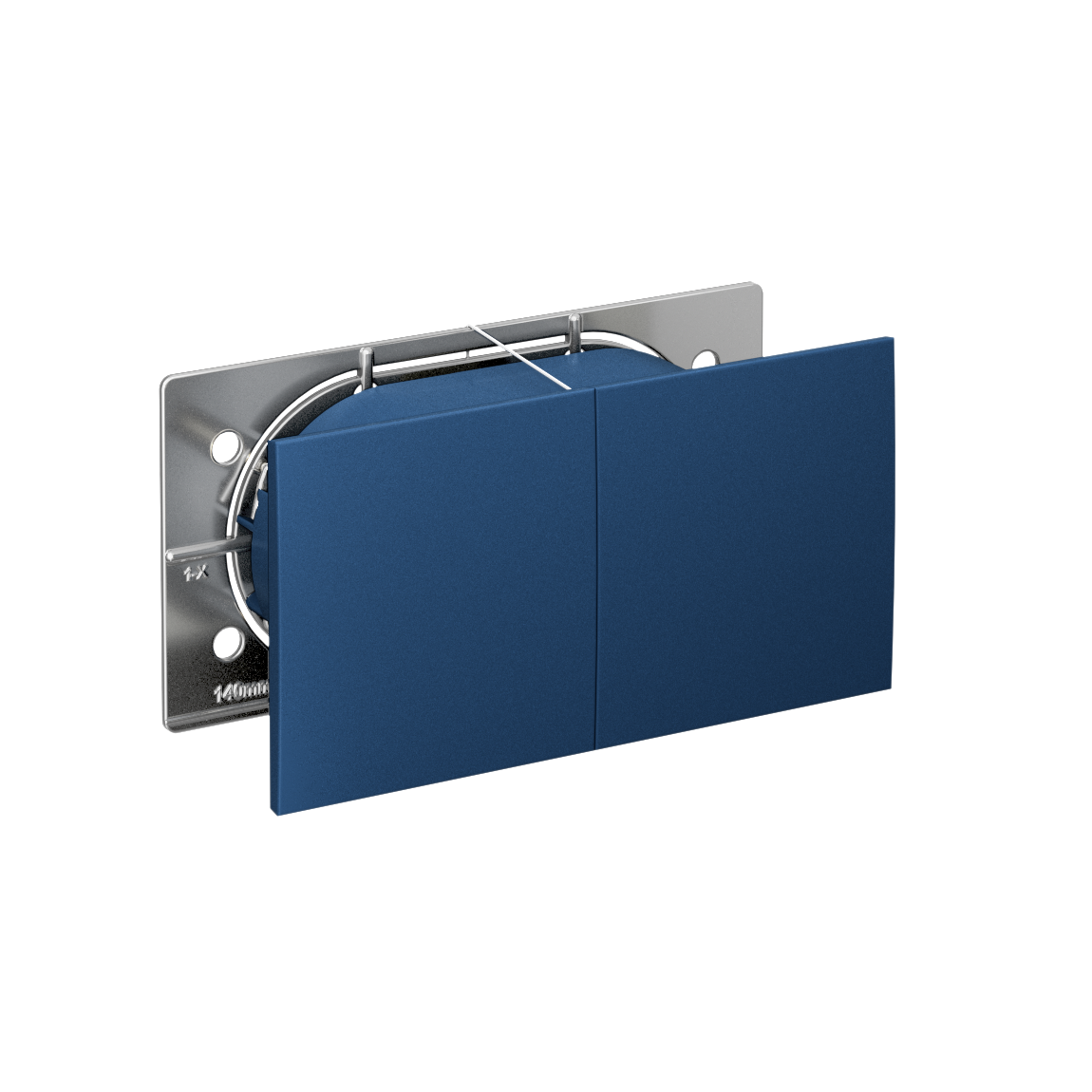Systeme Electric AtlasDesign Аквамарин Розетка двойная с/з со шторками со сдвиж. крышк, 16А, в сборе