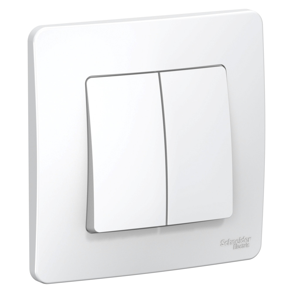Systeme Electric Blanca внутр Бел Переключатель 2-клавишный, 10А, 250B