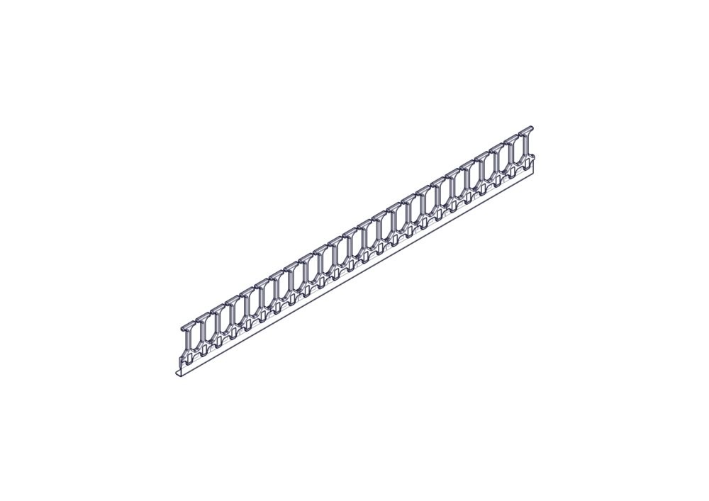 Systeme Electric Вертикальный кабельный организатор Excelente, 48U, пластиковые пальцы, 1 ряд x 2