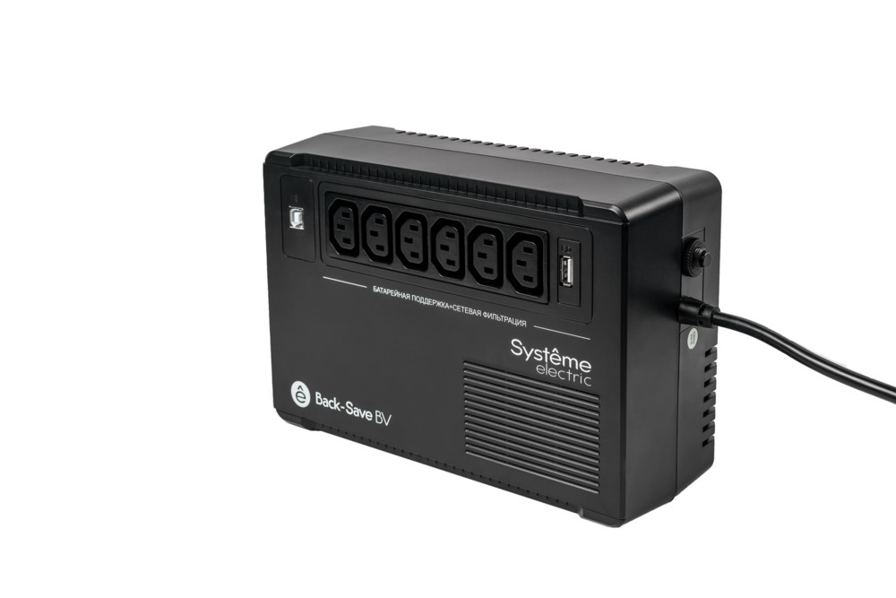 Systeme Electric ИБП Back-Save BV  600 ВА AVR 6 С13 230 В 1 USB-A