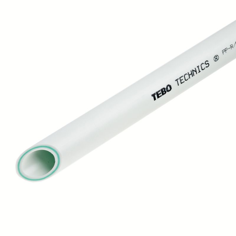 Труба полипропиленовая TEBO (стекловолокно) 20х2,8 SDR 7,4 2м.