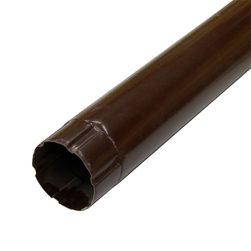 Труба соединительная O 90 (RAL 8017-0,5) шоколад GRANDSYSTEM