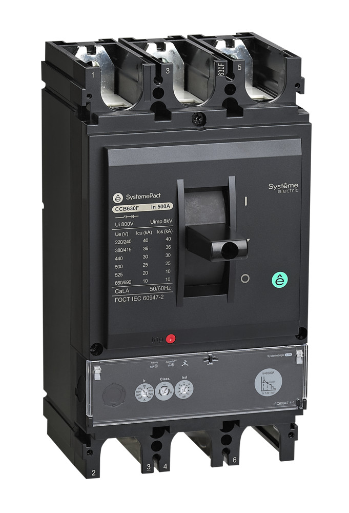 Systeme Electric SystemePact СCB Автоматический выключатель 630 150KA S1.3M 3P3D 500A
