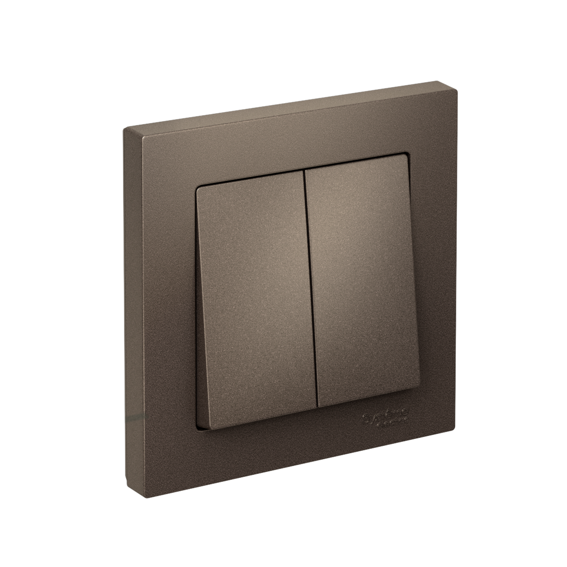 Systeme Electric AtlasDesign Мокко Выключатель 2-клавишный, сх.5, 10АХ, в сборе, быстрозажим. клем.