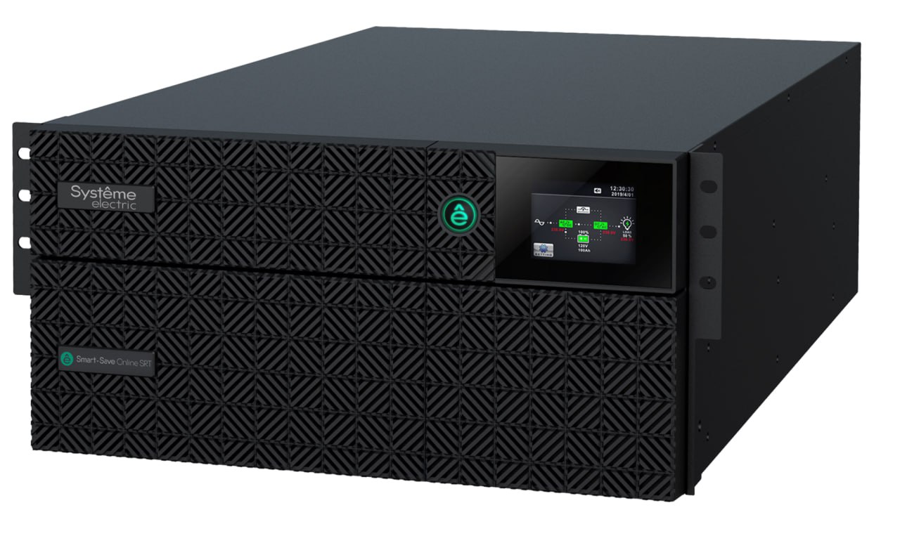 Systeme Electric ИБП Smart-Save Online SRT 6000 ВА/Вт, 230В,1:1,5U,RT, клеммы+выход 6хC13,4хC19