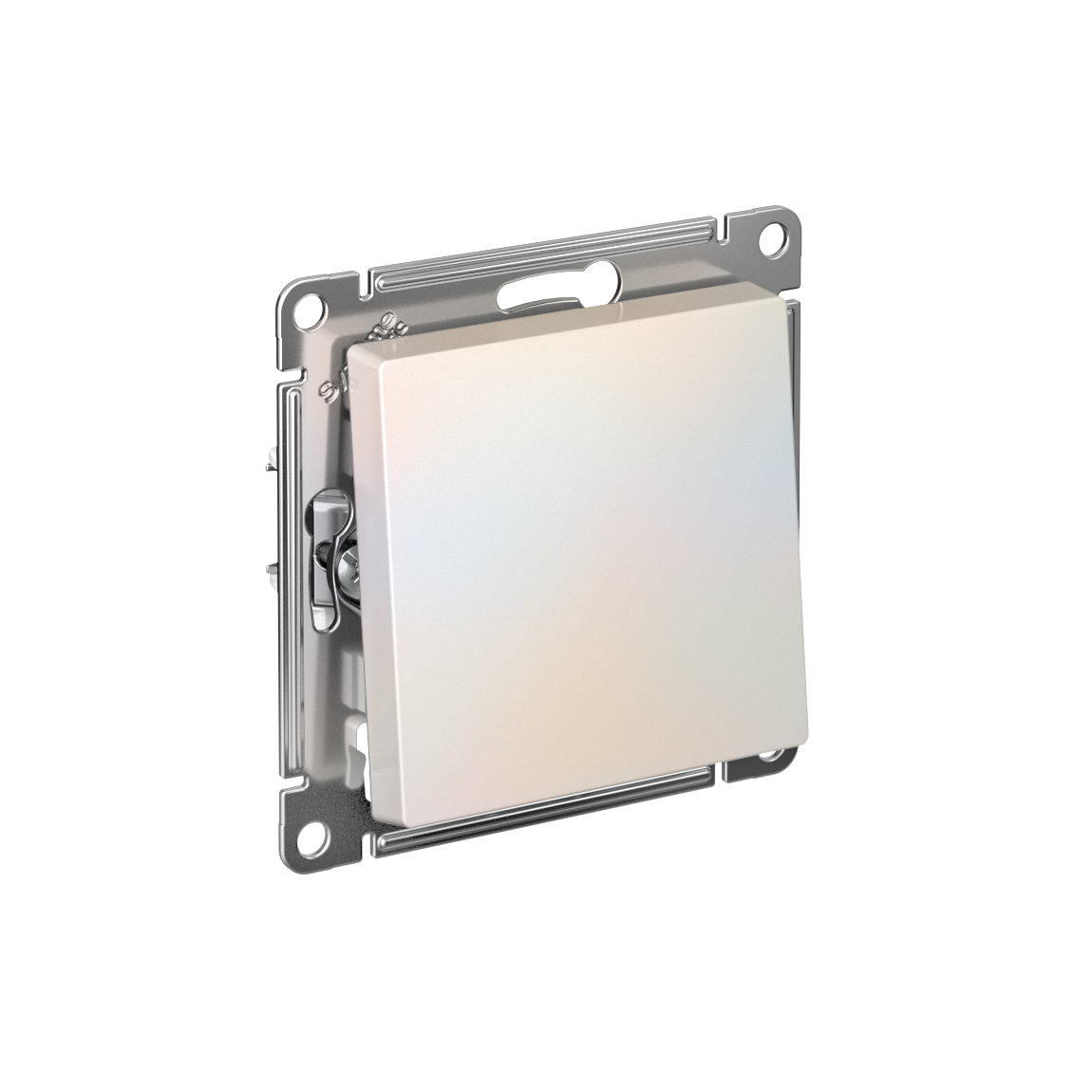 Systeme Electric AtlasDesign Жемчуг Выключатель 1-клавишный 2-полюсный, 10А, механизм