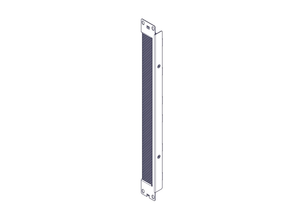 Systeme Electric Щеточный уплотнитель Systeme Electric, серия Excelente, 1U, 2шт, черный