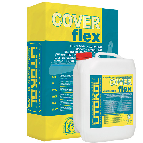 Гидроизоляция Litokol Coverflex A+B (2Компонентная), 30 кг / Литокол Коверфлекс 