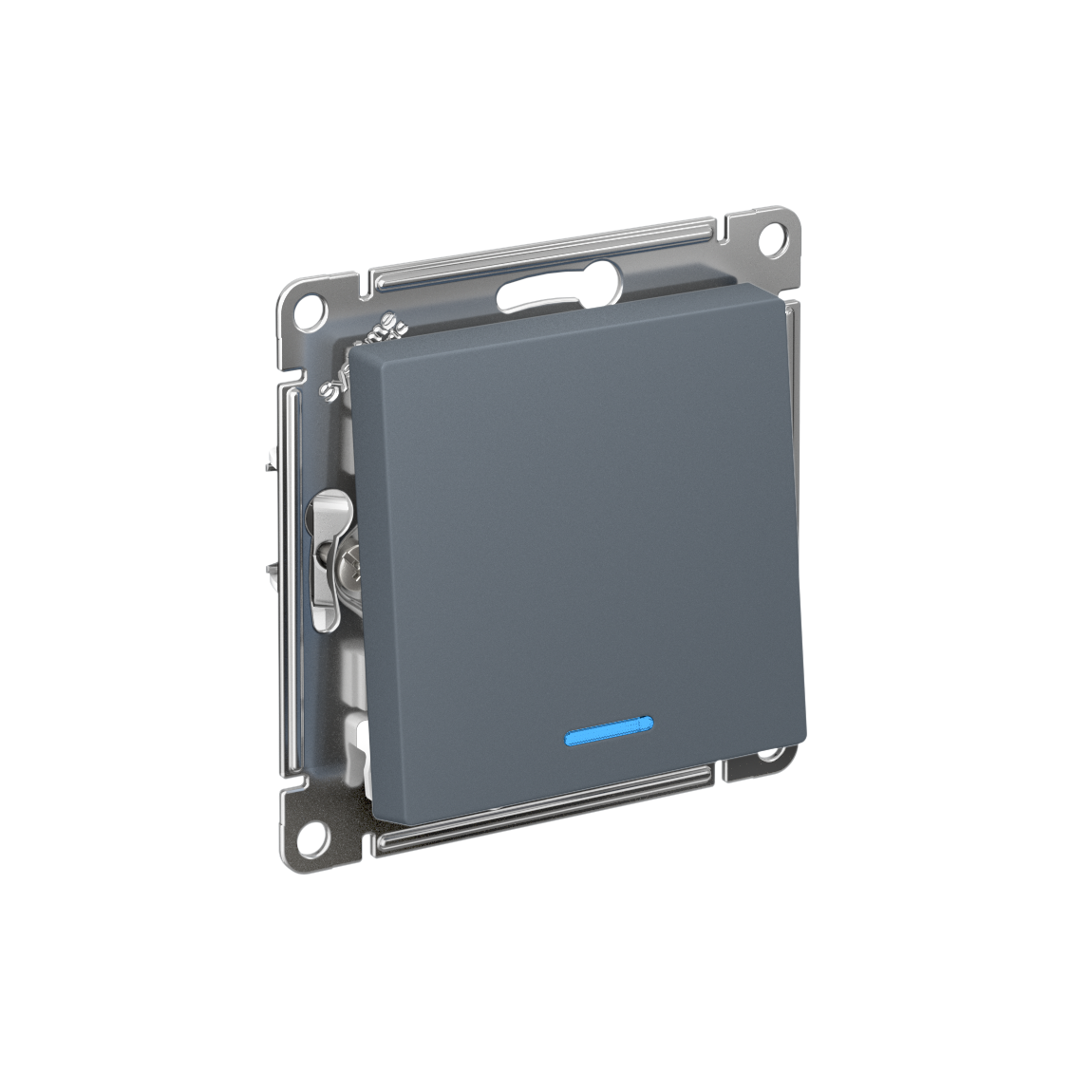 Systeme Electric AtlasDesign Грифель Выключатель 1-клавишный с подсвет.,сх.1а, 10АХ, мех., быстрозажим. клем.