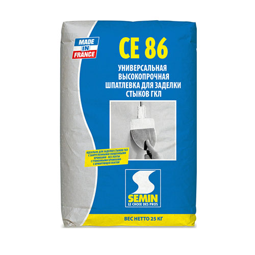 Шпатлевка Semin Ce 86 (мешок), 25кг