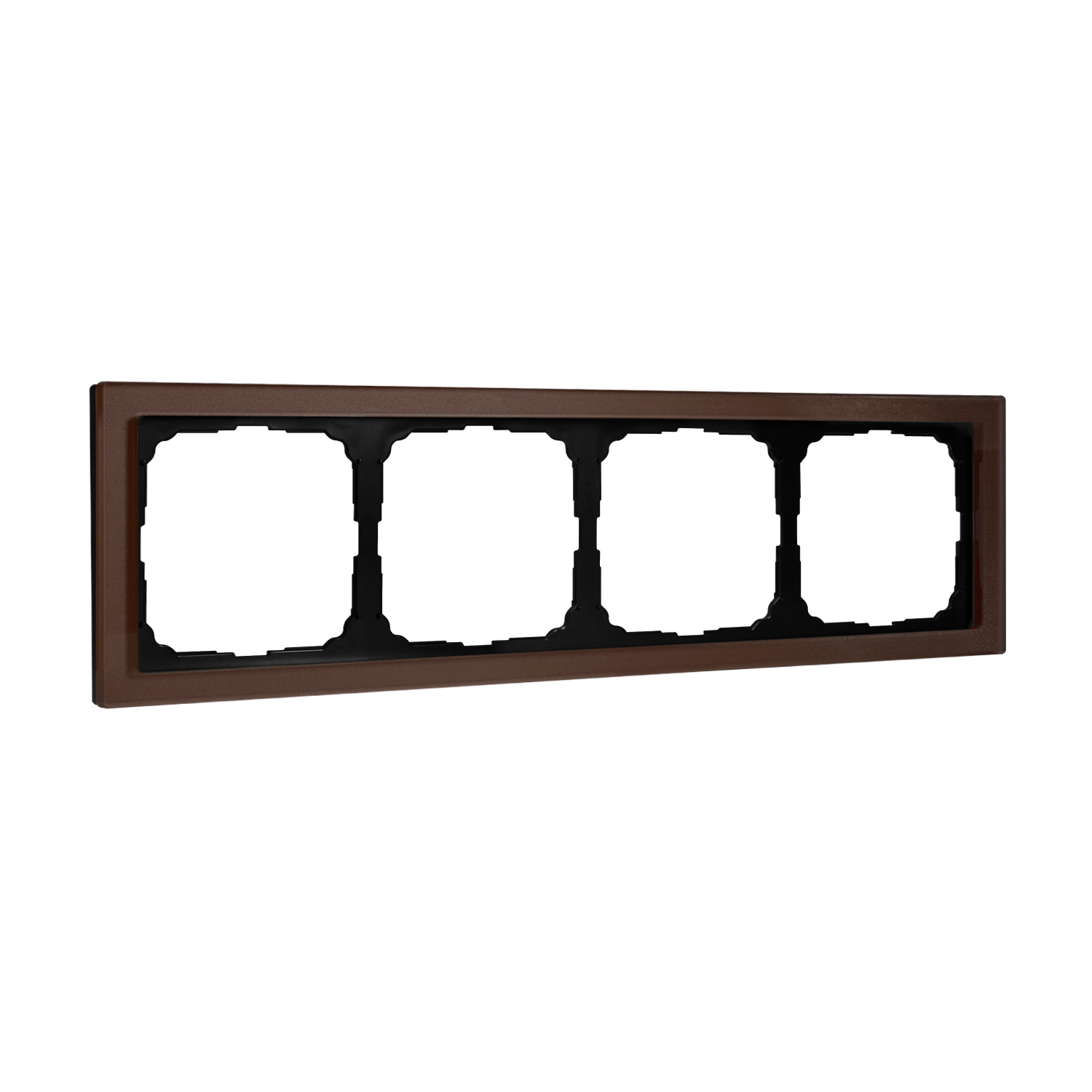 Systeme Electric ArtGallery Pure Органическое стекло Мокко Рамка 4-ая