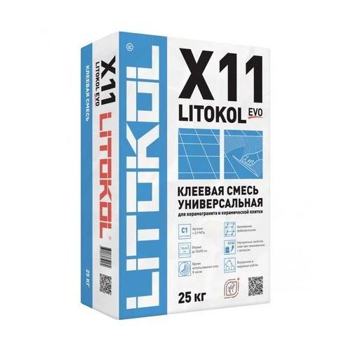 Клей для плитки Litokol X11 Evo серый, 25 кг
