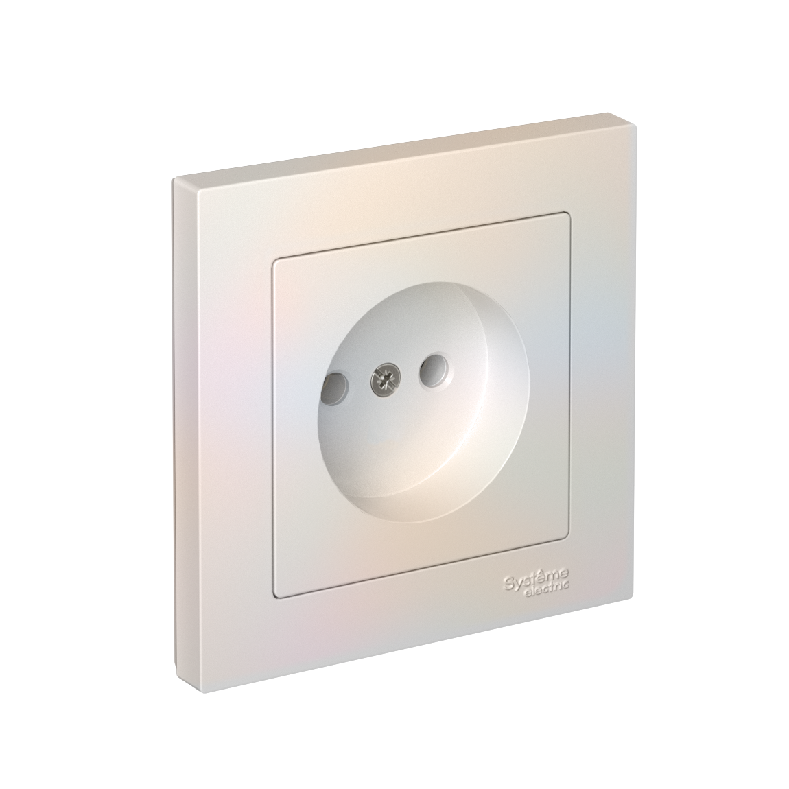 Systeme Electric AtlasDesign Жемчуг Розетка без заземления, 16А, в сборе, быстрозажим. клем.