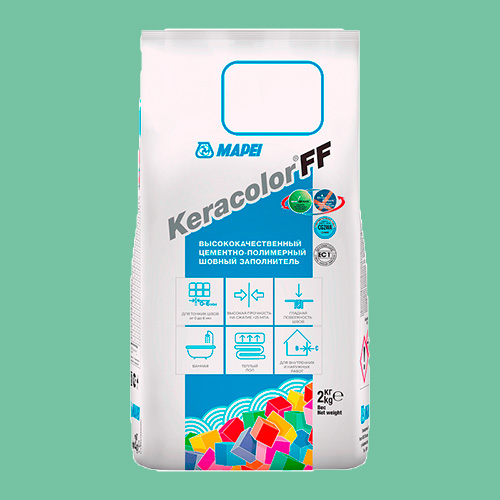 Затирка швов цементная Mapei Keracolor FF №181 Нефрит 2кг