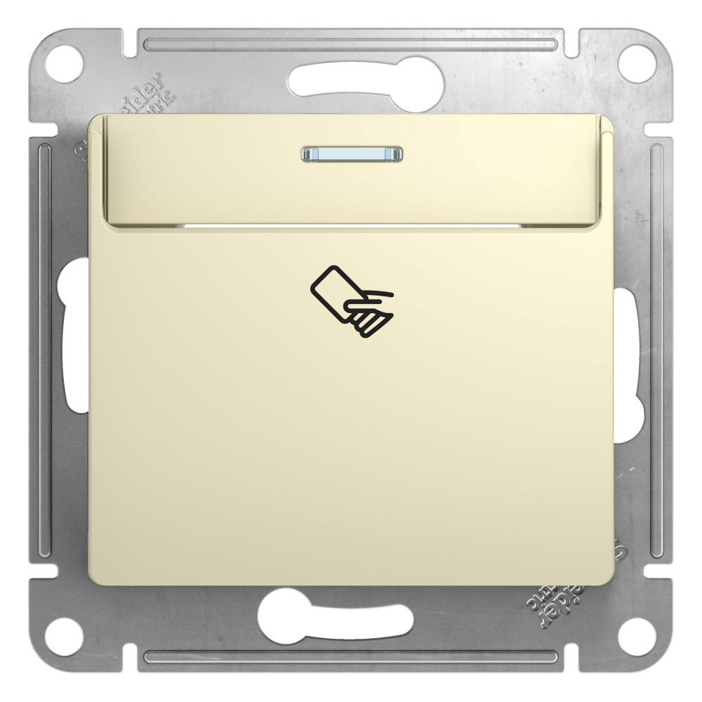Systeme Electric Glossa Беж Выключатель карточный, сх.6