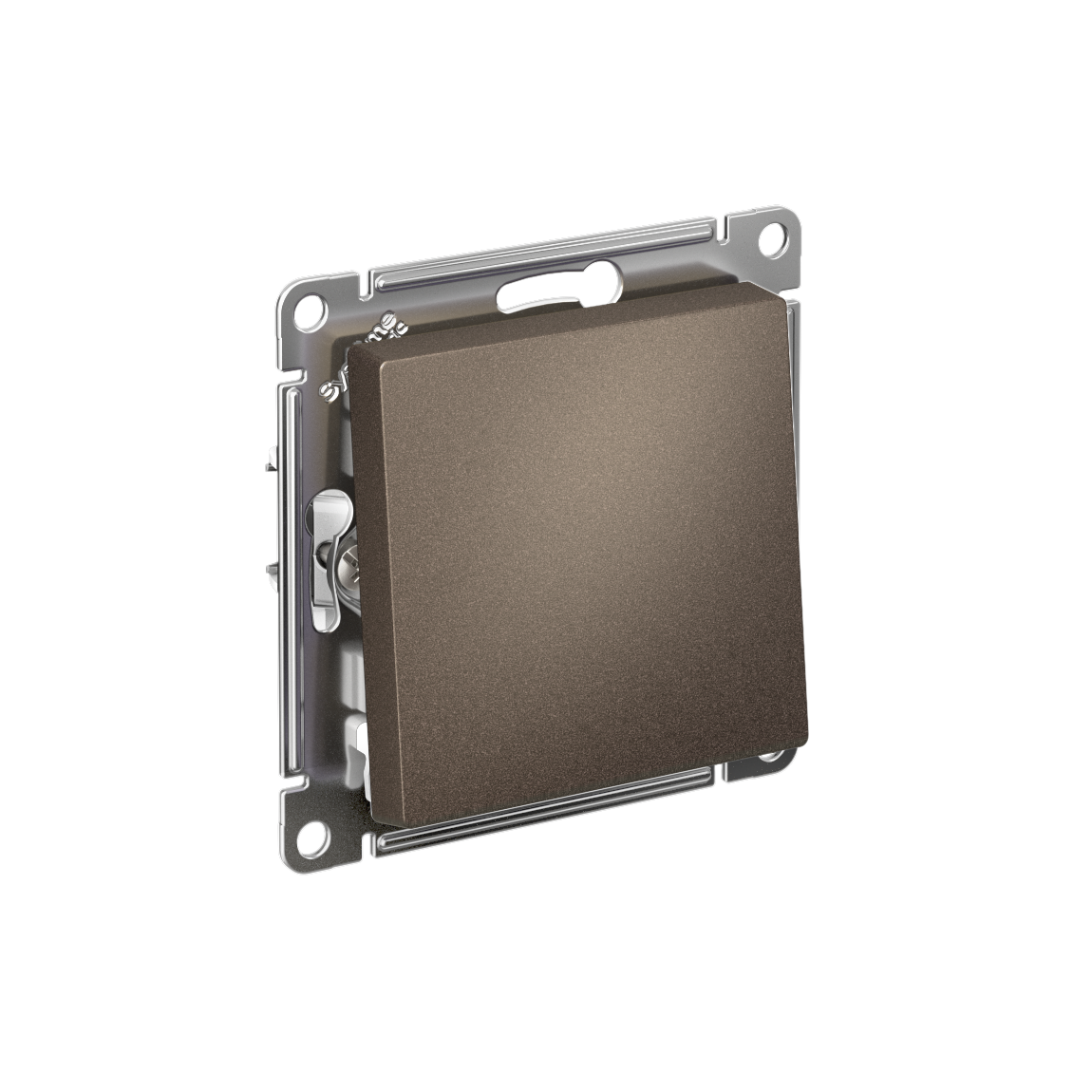 Systeme Electric AtlasDesign Мокко Выключатель 1-клавишный 2-полюсный, 10А, механизм