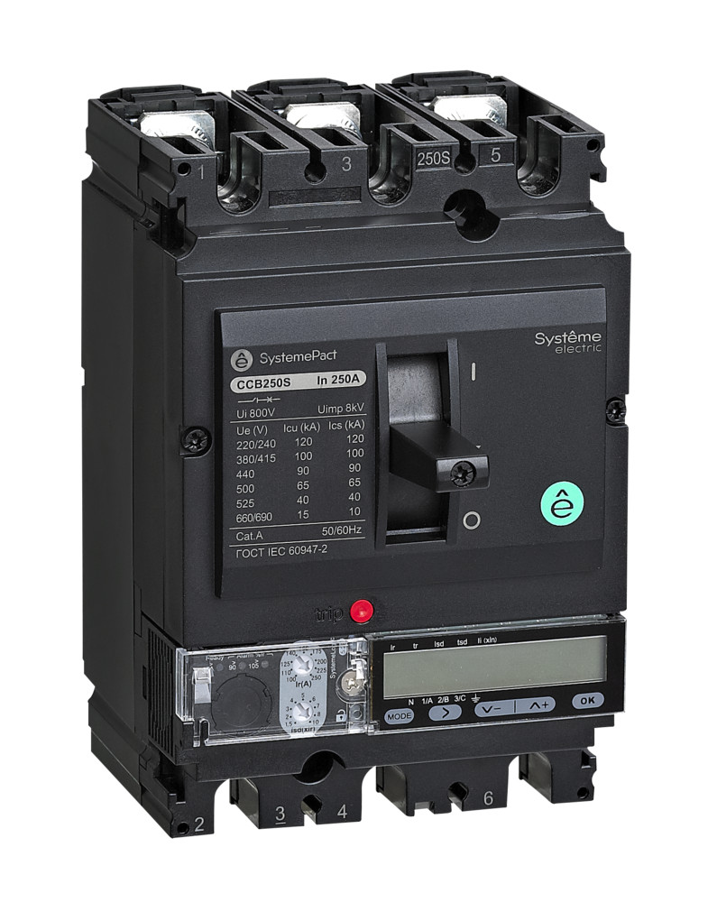 Systeme Electric Автоматический выключатель SYSTEMEPACT CCB100 36KA 3P3D S5.2E 100A рычаг