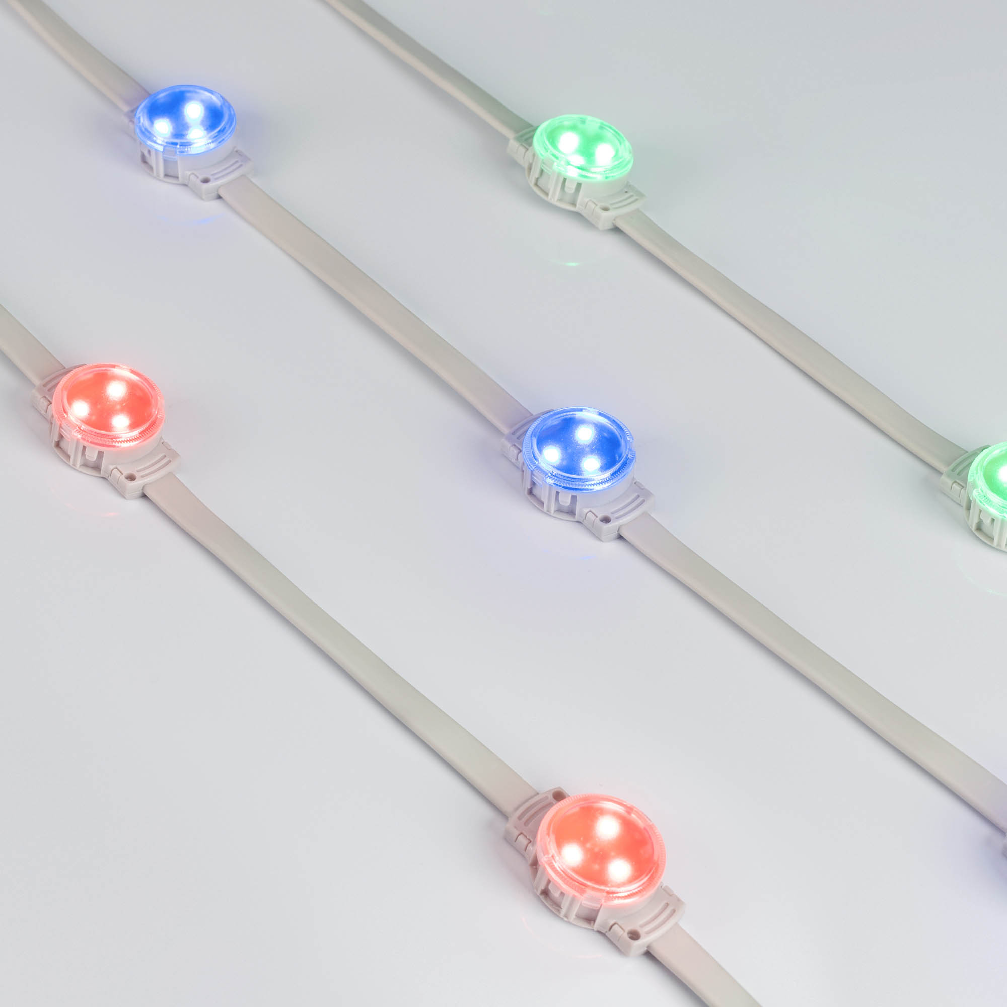 Arlight Модуль управляемый DMX-F3-D30 12V RGB-Auto (0.75W, IP68, 120 deg) (Пластик, 3 года)