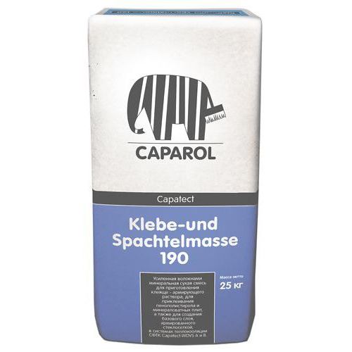 Клей базовый штукатурный Capatect Klebe- und Spachtelmasse 190 / Клебе унд Шпахтельмассе 190, 25 кг