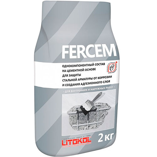 Защита арматуры Litokol Fercem красно-коричневый, 2 кг