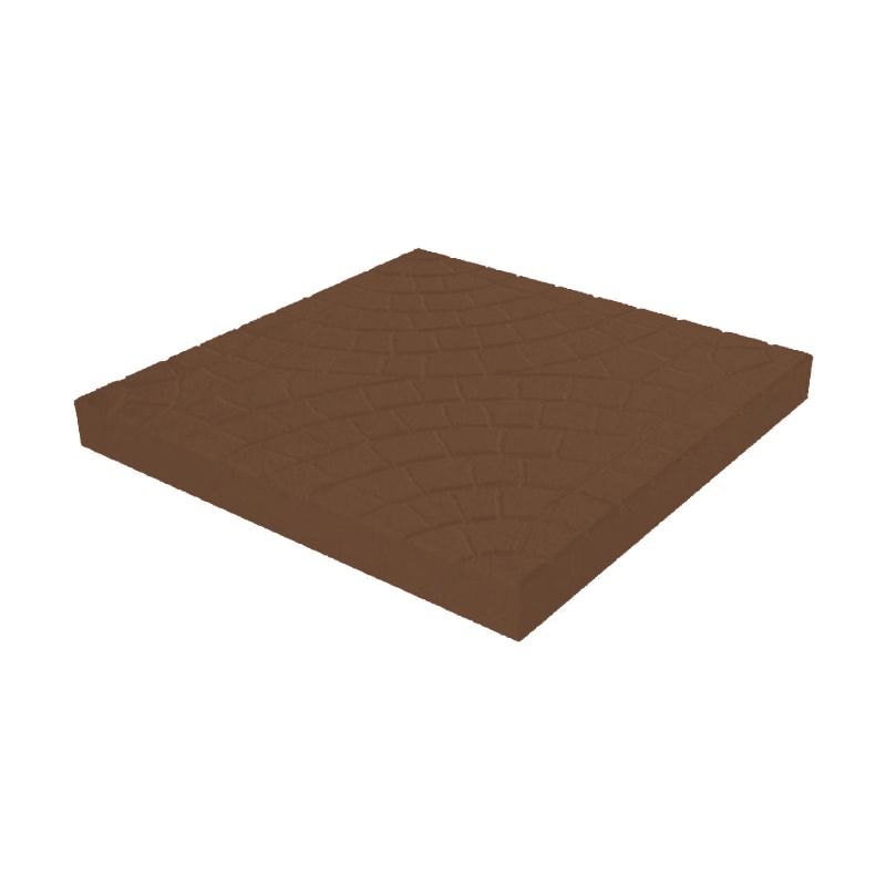 Плитка тротуарная Колодец, 300х300х30мм коричневый