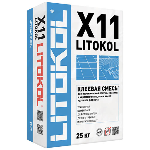 Клей для плитки Litokol X11 Evo серый, 5 кг / Литокол