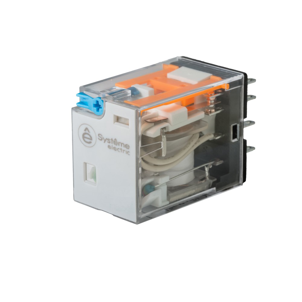 Systeme Electric Реле 6A 4CO 110VDC тест кнопка LED