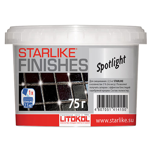 Декоративная добавка для затирки Litokol Starlike Finishes Spotlight, ведро 75 г