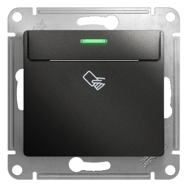 Systeme Electric Glossa Антрацит Выключатель карточный, сх.6