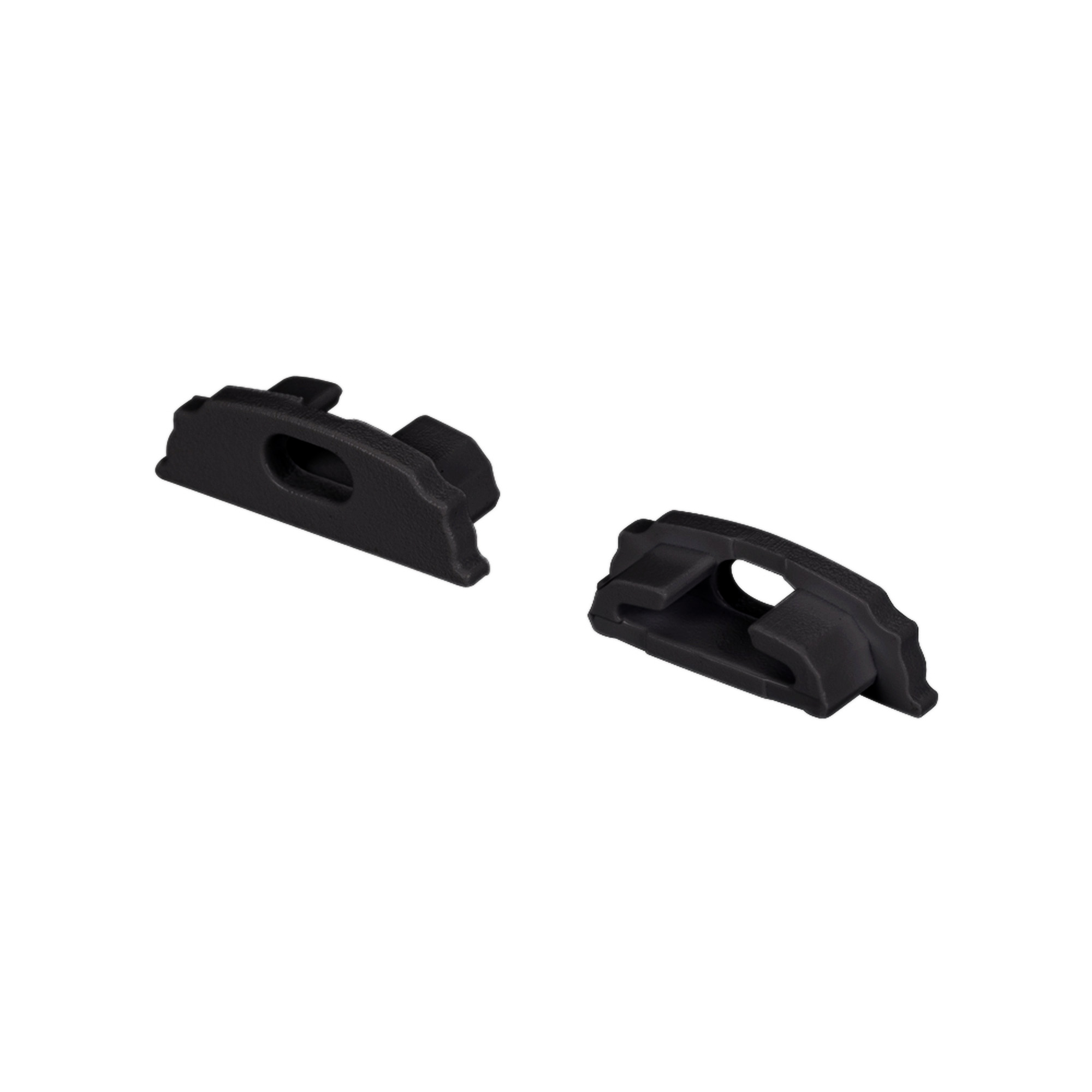 Arlight Заглушка ARH-BENT-W18 BLACK с отверстием (Пластик)