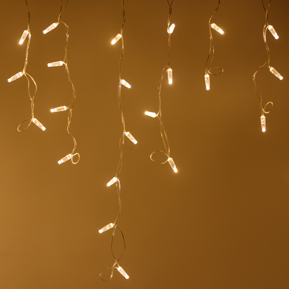 Arlight Светодиодная гирлянда ARD-EDGE-CLASSIC-2400x600-CLEAR-88LED-FLASH WARM (230V, 6W) (Ardecoled, IP65)