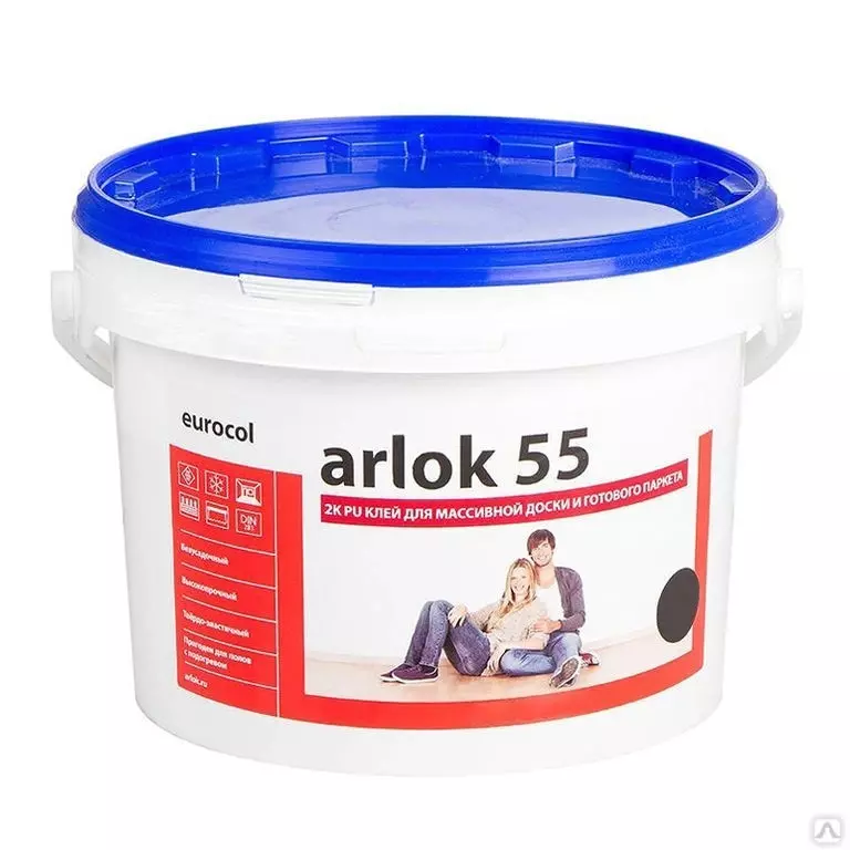 Клей для паркета Arlok 55 2K PU, 7кг