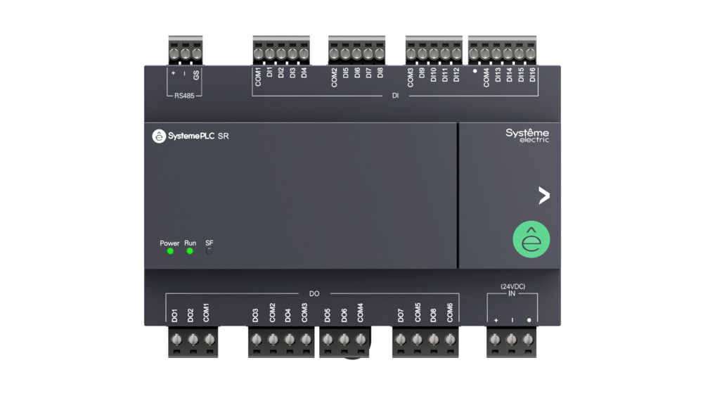 Systeme Electric Интеллектуальное реле SR1; 24 VDC; 24 IO: 16 DI, 8 DO (реле), 1xRS485