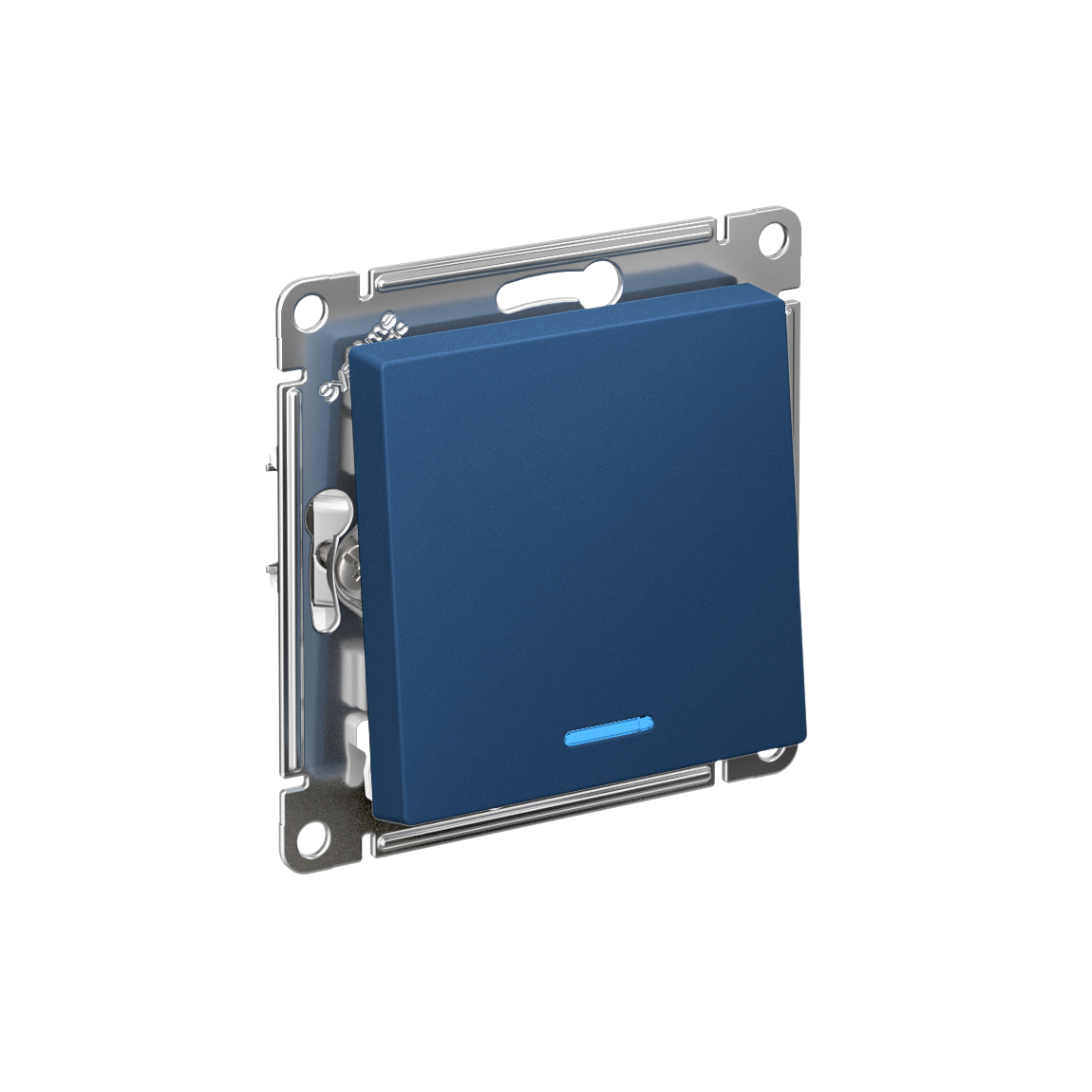 Systeme Electric AtlasDesign Аквамарин Переключатель 1-кл с подсветкой, сх.6а, 10АХ, мех., быстрозажим. клем.